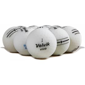 2022 Vivid Matte White Logo Overrun Golf Balls