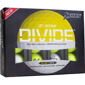 Z-Star 8 Divide White/Yellow Golf Balls