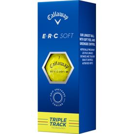 2023 ERC Soft Yellow Triple Track Golf Balls