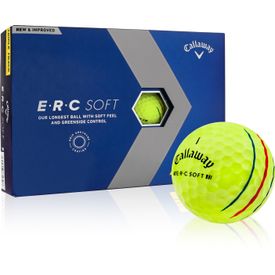 2023 ERC Soft Yellow Triple Track Golf Balls