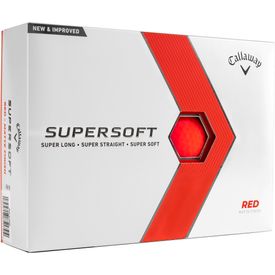 Supersoft Matte Red Golf Balls