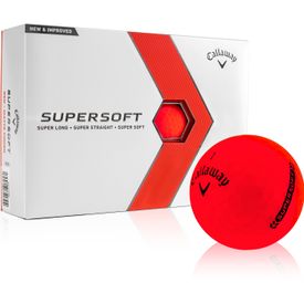 2023 Supersoft Matte Red Golf Balls
