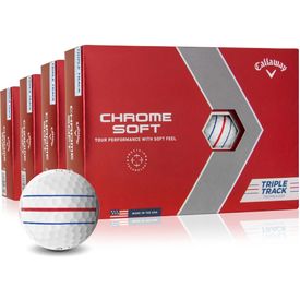 Chrome Soft Triple Track Golf Balls - Buy 3 DZ Get 1 DZ Free