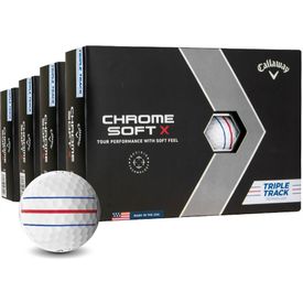 Chrome Soft X Triple Track Golf Ball - Buy 3 DZ Get 1 DZ Free