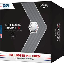 Chrome Soft X Triple Track Golf Ball - Buy 3 DZ Get 1 DZ Free