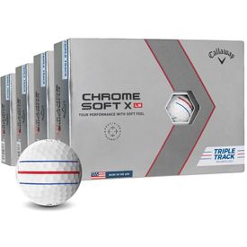 Chrome Soft X LS Triple Track Golf Ball - Buy 3 DZ Get 1 DZ Free
