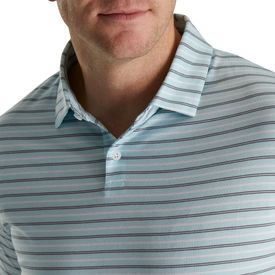 DriRelease Multi-Stripe Jersey Self Collar Polo