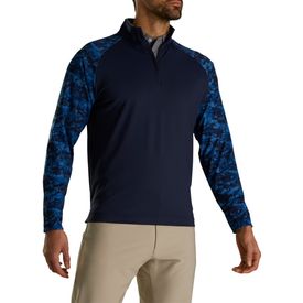 Previous Season Style Camo Color Block Midlayer Pullover