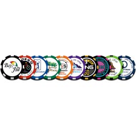 8-Stripe Poker Chip Ball Marker