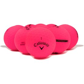 Supersoft Matte Pink Logo Overrun Golf Balls