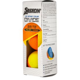 Q-Star Tour Divide Yellow/Orange Golf Balls - Buy 2 DZ Get 1 DZ Free