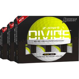 Z-Star 8 Divide White/Yellow Golf Balls - Buy 2 DZ Get 1 DZ Free