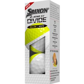 Z-Star XV 8 Divide White/Yellow Golf Balls - Buy 2 DZ Get 1 DZ Free