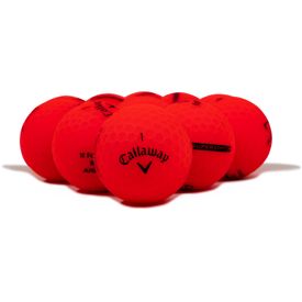 Supersoft Matte Red Logo Overrun Golf Balls