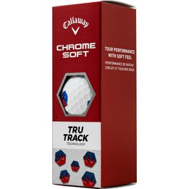Chrome Soft Red/Blue TruTrack Golf Balls