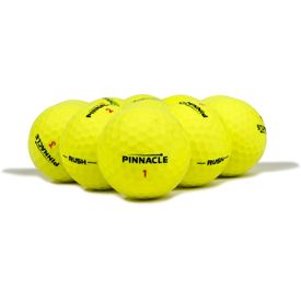 Rush Yellow Logo Overrun Golf Balls