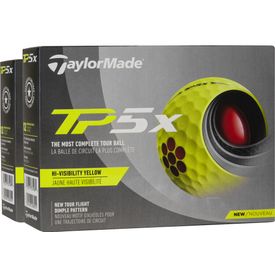TP5x Yellow Golf Balls - Double Dozen