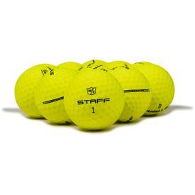 Staff Model Yellow Logo Overrun Golf Balls