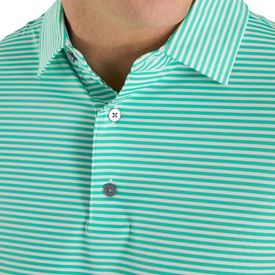 Lisle Feeder Stripe Self Collar Polo