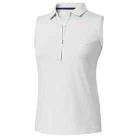 Solid Lisle Sleeveless Polo for Women