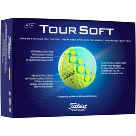 Tour Soft Yellow Golf Balls - 2024 Model
