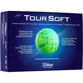 Tour Soft Green Golf Balls - 2024 Model