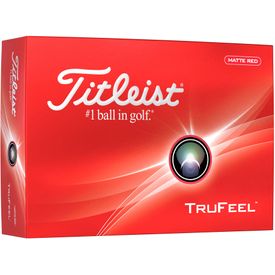 TruFeel Matte Red Golf Balls