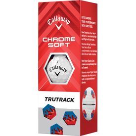 Chrome Soft Blue/Red TruTrack Golf Balls - 2024 Model
