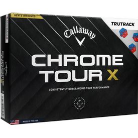 Chrome Tour X Blue/Red TruTrack Golf Balls - 2024 Model