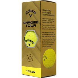 Chrome Tour Yellow Golf Balls - 2024 Model