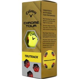 Chrome Tour TruTrack Yellow Golf Balls