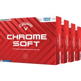 Chrome Soft Triple Track Golf Balls - Buy 3 DZ Get 1 DZ Free