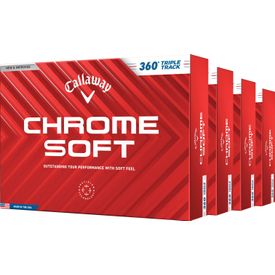 Chrome Soft 360 Triple Track Golf Balls - Buy 3 DZ Get 1 DZ Free - 2024 Model