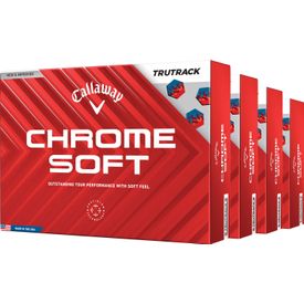 Chrome Soft TruTrack Golf Balls - Buy 3 DZ Get 1 DZ Free