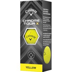 Chrome Tour X Yellow Golf Balls - Buy 3 DZ Get 1 DZ Free - 2024 Model