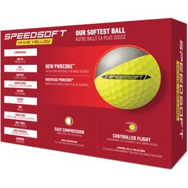 SpeedSoft Yellow Golf Balls - 2024 Model