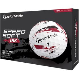 SpeedSoft Ink Red Golf Balls - 2024 Model