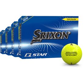 Q-Star 6 Yellow Golf Balls - Buy 3 DZ Get 1 DZ Free