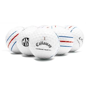 Chrome Tour X Triple Track Logo Overrun Golf Balls