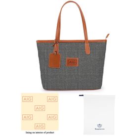 Sutton Zippered Small Tote Bag