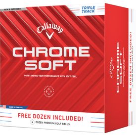 Chrome Soft Triple Track 4 Dozen Golf Balls