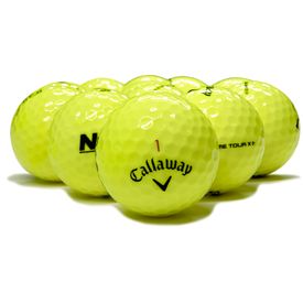 Chrome Tour X Yellow Logo Overrun Golf Balls