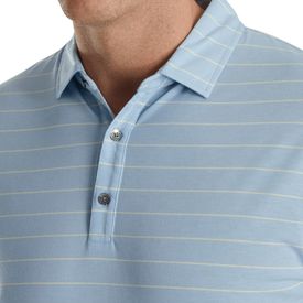 Athletic Fit Open Stripe Jersey Polo