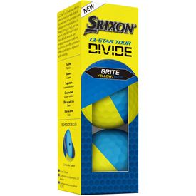 Q-Star Tour Divide 2 Yellow/Blue Golf Ball - Buy 2 DZ Get 1 DZ Free