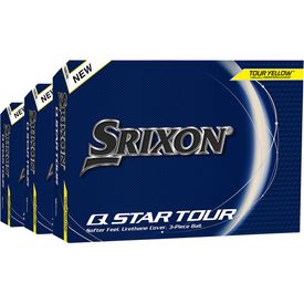 Q-Star Tour 5 Yellow Golf Balls - Buy 2 DZ Get 1 DZ Free