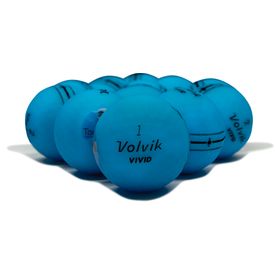 Vivid Matte Blue Logo Overrun Golf Balls