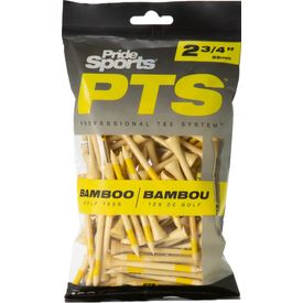 Professional Tee System Bamboo 2 3/4 Inch Golf Tees - 100 Count