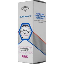 Supersoft Splatter 360 Pink Golf Balls