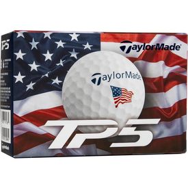 TP5 USA Flag Logo Overrun Golf Balls - 6-Ball Pack