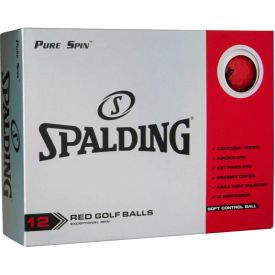 Pure Spin Red Logo Overrun Golf Balls